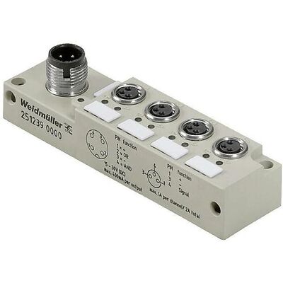 Weidmüller SAI-4-S-3P-M8L-M12-LOG Passiv M12-splitter - Sensor/aktuator Weidmüller SAI-4-S-3P-M8L-M12-LOG Passiv M12-splitter - Sensor/aktuator