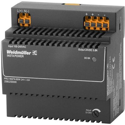 Weidmüller PRO INSTA 90W 24V 3.8A Alimentation - Power Supply - Publicité Weidmüller PRO INSTA 90W 24V 3.8A Alimentation - Power Supply - Publicité