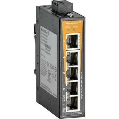 Weidmüller Weidmüller IE-SW-EL05-5GT Industrial Ethernet Switch - 5 Ports Weidmüller Weidmüller IE-SW-EL05-5GT Industrial Ethernet Switch - 5 Ports