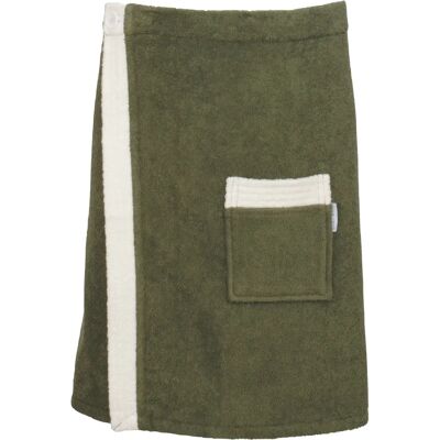 Carl Ross 80200 Kurzer grüner Frottier Hausmantel - House Coat Carl Ross 80200 Kurzer grüner Frottier Hausmantel - House Coat