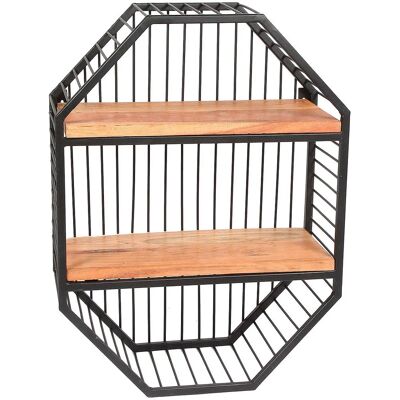 AMBIENTE HAUS Urban Wandregal - (H) 60cm - Schwarz - Holz - Stauraum AMBIENTE HAUS Urban Wandregal - (H) 60cm - Schwarz - Holz - Stauraum