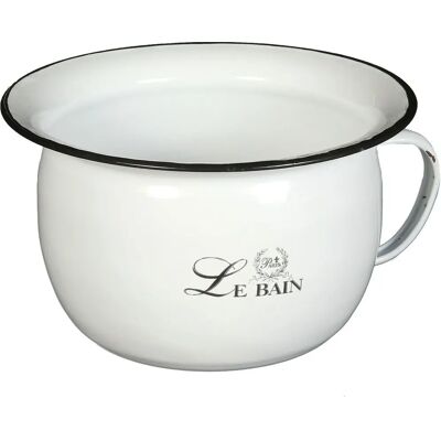AMBIENTE HAUS - Nachttopf aus Emaille - 25x14x22 - Planter AMBIENTE HAUS - Nachttopf aus Emaille - 25x14x22 - Planter