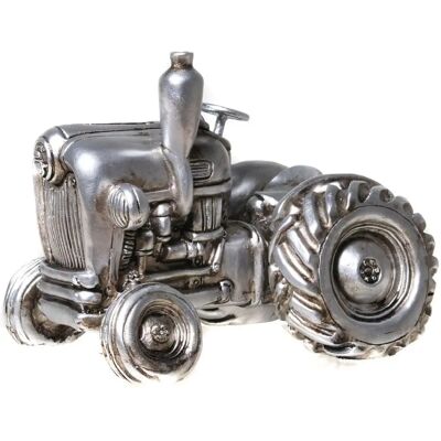AMBIENTE HAUS - Trecker - silberfarben - Polyresin - Piggy bank AMBIENTE HAUS - Trecker - silberfarben - Polyresin - Piggy bank