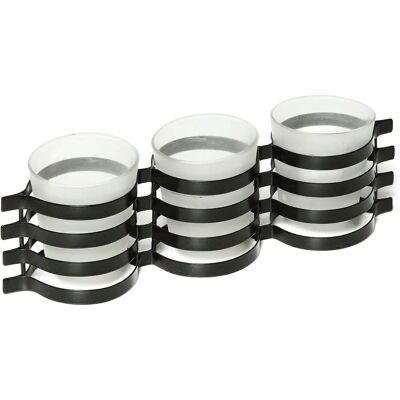 Ambiente Haus - Fuligo 3er 30cm - Schwarz - candle holder Ambiente Haus - Fuligo 3er 30cm - Schwarz - candle holder