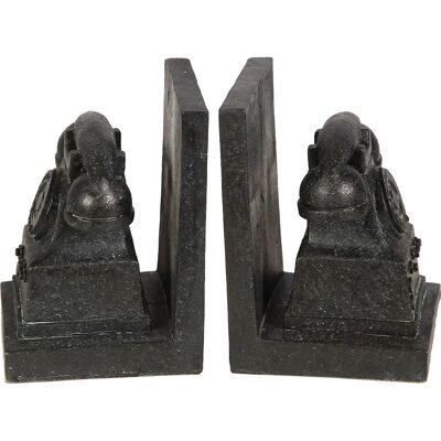 AMBIENTE HAUS - Telefon-Buchstützen 16cm - grau - Bookend AMBIENTE HAUS - Telefon-Buchstützen 16cm - grau - Bookend