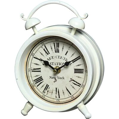AMBIENTE HAUS - Tischuhr aus Metall - Weiß - Table Clock AMBIENTE HAUS - Tischuhr aus Metall - Weiß - Table Clock