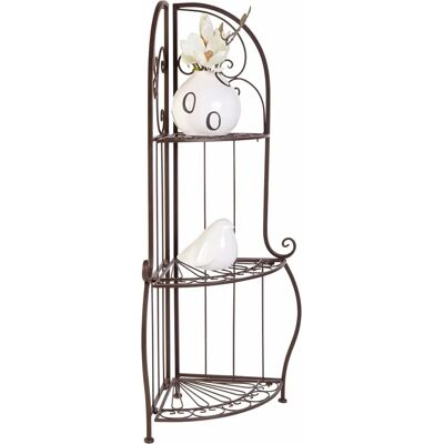 HOME AFFAIRE Antik I braun 33x93x33 cm Metall-Eckregal HOME AFFAIRE Antik I braun 33x93x33 cm Metall-Eckregal
