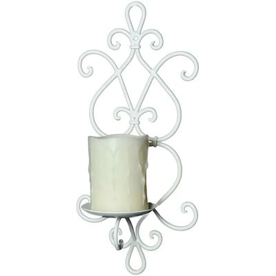 AMBIENTE HAUS - Increto 36cm - Weiß - Wandkerzenhalter AMBIENTE HAUS - Increto 36cm - Weiß - Wandkerzenhalter
