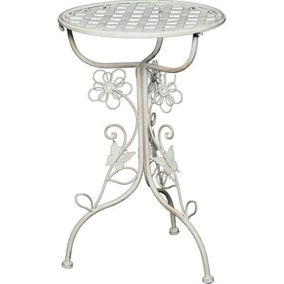 Ambiente Haus Vintage Beistelltisch - 32x32x52 cm - Weiß Ambiente Haus Vintage Beistelltisch - 32x32x52 cm - Weiß