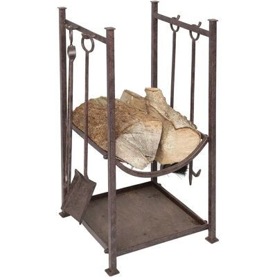 AMBIENTE HAUS Kaminset - 75 cm - Eisen - Dekorativ Ständer AMBIENTE HAUS Kaminset - 75 cm - Eisen - Dekorativ Ständer