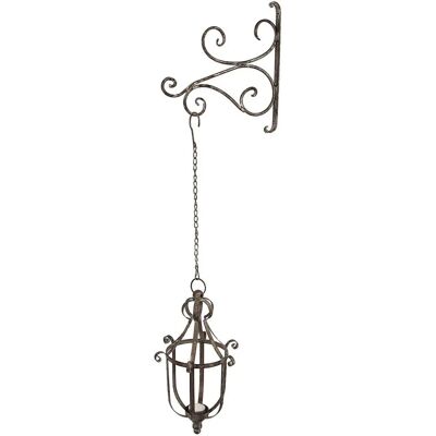 AMBIENTE HAUS - Wandhaken antikgrau 28cm - antikgrau - 28cm - Candle Holder AMBIENTE HAUS - Wandhaken antikgrau 28cm - antikgrau - 28cm - Candle Holder
