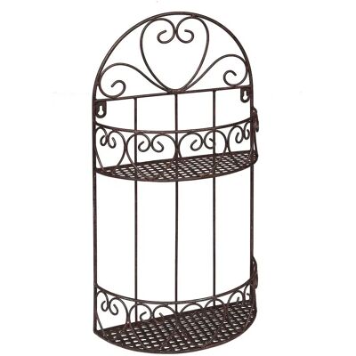 AMBIENTE HAUS - Wandregal rund - antikbraun - 50 cm - Wandregal AMBIENTE HAUS - Wandregal rund - antikbraun - 50 cm - Wandregal