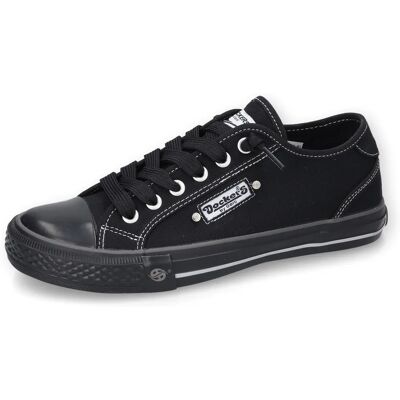Dockers Große Damenschuhe Schwarz Textil Slip-On Sneaker Dockers Große Damenschuhe Schwarz Textil Slip-On Sneaker