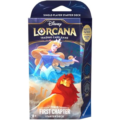 Disney Lorcana: The First Chapter Starter Deck - Sapphire & Steel - Trading Card Game Disney Lorcana: The First Chapter Starter Deck - Sapphire & Steel - Trading Card Game