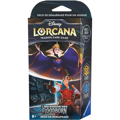 Disney Lorcana - Jeu de Cartes à Collectionner - L'ascension Des Floodborn - Deck de Démarrage - Ambre & Saphir Disney Lorcana - Jeu de Cartes à Collectionner - L'ascension Des Floodborn - Deck de Démarrage - Ambre & Saphir
