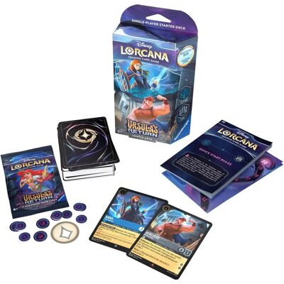 Disney Lorcana - Starter Deck Ursula's Return Anna/Hercules - Chapter 4 - Ravensburger - Collectible Cards Disney Lorcana - Starter Deck Ursula's Return Anna/Hercules - Chapter 4 - Ravensburger - Collectible Cards