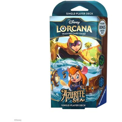 Disney Lorcana : Deck de démarrage Mer d'Azurite - Émeraude & Saphir - Jeu de cartes à collectionner - Publicité Disney Lorcana : Deck de démarrage Mer d'Azurite - Émeraude & Saphir - Jeu de cartes à collectionner - Publicité