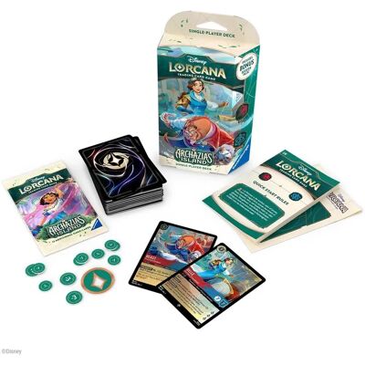 Ravensburger Disney Lorcana Archazia's Island Ruby & Sapphire Starter Deck - Trading Card Game Ravensburger Disney Lorcana Archazia's Island Ruby & Sapphire Starter Deck - Trading Card Game