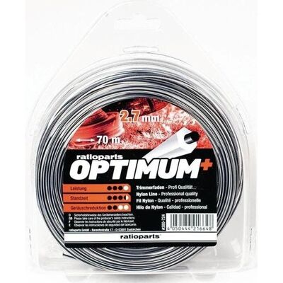 Ratioparts - Cable de nylon - 2,7 mm de espesor - 70 m de longitud Ratioparts - Cable de nylon - 2,7 mm de espesor - 70 m de longitud