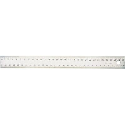 WEDO Stålregel 30cm - Korkbaksida - Svart skala WEDO Stålregel 30cm - Korkbaksida - Svart skala