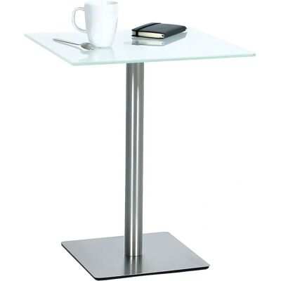 Table d'appoint Kaiserkraft - 550x450mm Verre satiné - Carrée Table d'appoint Kaiserkraft - 550x450mm Verre satiné - Carrée