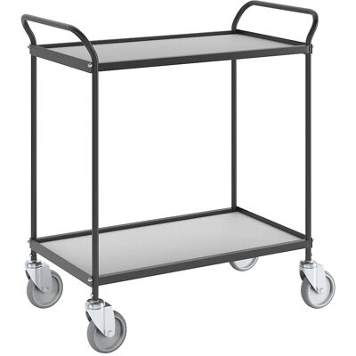 Kaiserkraft Carro de Servicio - Acero, Gris Claro, 2 Estantes Kaiserkraft Carro de Servicio - Acero, Gris Claro, 2 Estantes