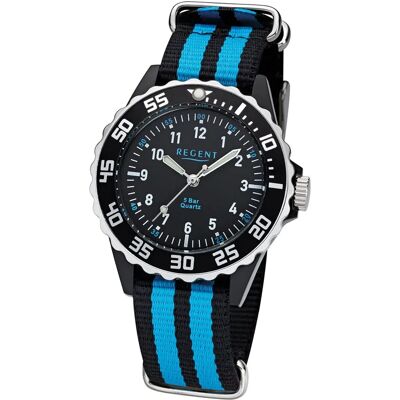 REGENT Schwarze Blau Kinderuhr - Uhr REGENT Schwarze Blau Kinderuhr - Uhr