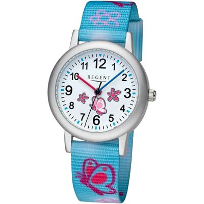 REGENT Hellblau Rosa Kinderuhr - Uhr REGENT Hellblau Rosa Kinderuhr - Uhr