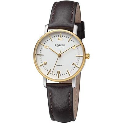 Regent F-1481 - Damen Armbanduhr - Bicolor - Weiß - 32mm - Quarz Regent F-1481 - Damen Armbanduhr - Bicolor - Weiß - 32mm - Quarz