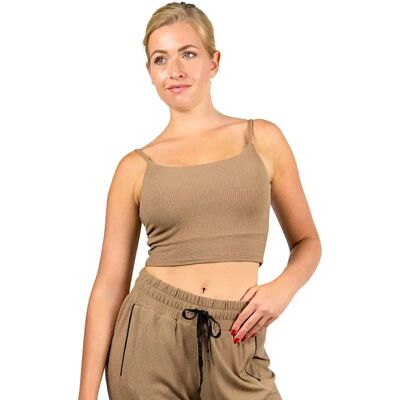 Beachbody - Twist Back Rib Tank - Braun - S - Tank Top Beachbody - Twist Back Rib Tank - Braun - S - Tank Top