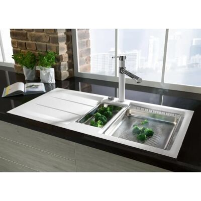 Systemceram Keradomo Genea 100 F Reversibler Spüle - Küche Systemceram Keradomo Genea 100 F Reversibler Spüle - Küche
