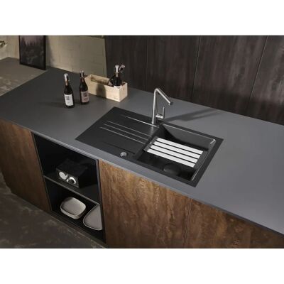 Systemceram - Keradomo Kara 85 F - Flächenbündig - Spüle Systemceram - Keradomo Kara 85 F - Flächenbündig - Spüle