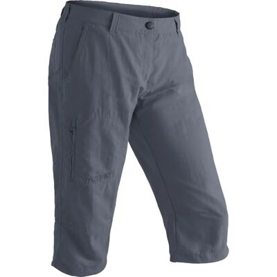 Maier Sports Neckar Gray Damen Capri Pants - Hiking Functional Maier Sports Neckar Gray Damen Capri Pants - Hiking Functional