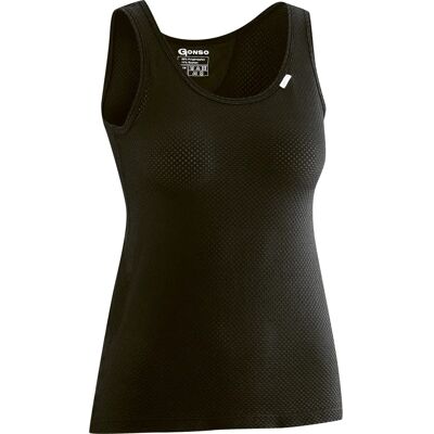 Gonso Damen Schwarzes Modell Lo Ärmelloses Funktionsshirt - Sportbekleidung Gonso Damen Schwarzes Modell Lo Ärmelloses Funktionsshirt - Sportbekleidung
