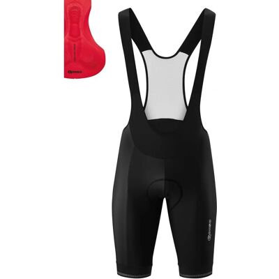 Shorts de cyclisme GONSO pour hommes - Noir, Rouge - Coussin de siège innovant Shorts de cyclisme GONSO pour hommes - Noir, Rouge - Coussin de siège innovant