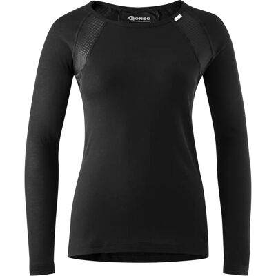 GONSO Peniche Schwarzes Langarm-Radtrikot - Funktionsshirt GONSO Peniche Schwarzes Langarm-Radtrikot - Funktionsshirt