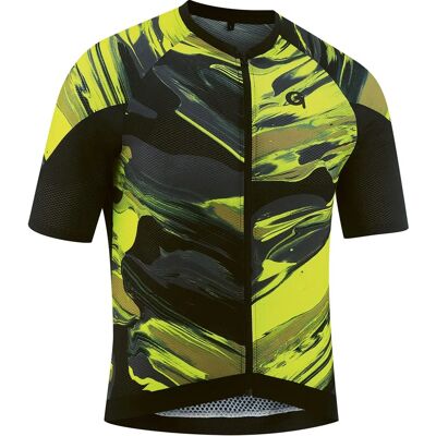 Maillot de cyclisme GONSO SENOVO Jaune Néon - Respirant Maillot de cyclisme GONSO SENOVO Jaune Néon - Respirant