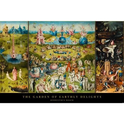 Close Up Hieronymus Bosch Trädgården av jordiska nöjen Affisch - Affisch Close Up Hieronymus Bosch Trädgården av jordiska nöjen Affisch - Affisch