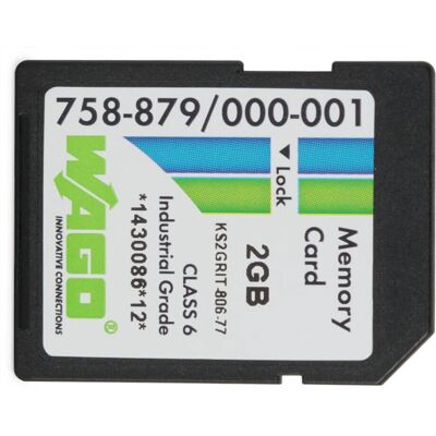 Carte mémoire SD Wago 758-879/000-001 2 GB Carte mémoire SD Wago 758-879/000-001 2 GB