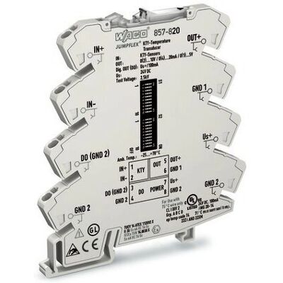 Wago 857-820 Transducer - Grau - Temperaturfühler - Relais Wago 857-820 Transducer - Grau - Temperaturfühler - Relais