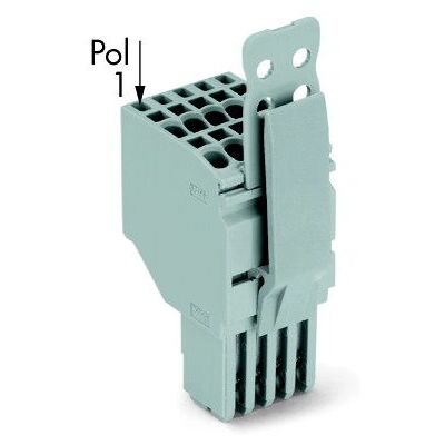 Bloc de connexion Wago 2020-208/144-000 - 8 pôles, Gris Bloc de connexion Wago 2020-208/144-000 - 8 pôles, Gris