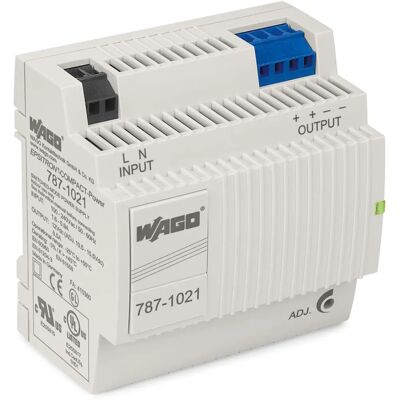 Wago 787-1021 Strømforsyning - 78W, 12V/DC, Kompakt DIN-skinne Wago 787-1021 Strømforsyning - 78W, 12V/DC, Kompakt DIN-skinne