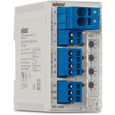 Wago 787-1664 Schutzschalter - 4 Ausgänge - 24 V/DC - 10 A - Elektronischer Schutz Wago 787-1664 Schutzschalter - 4 Ausgänge - 24 V/DC - 10 A - Elektronischer Schutz