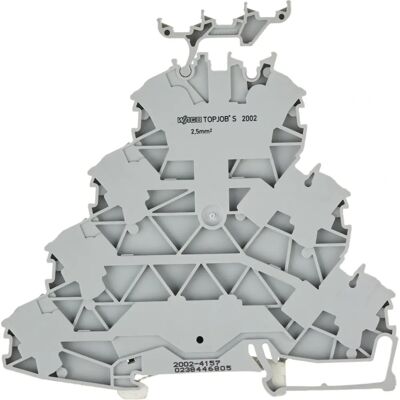 WAGO 2002-4157 4-fach Reihenklemme für Motoren - Grau WAGO 2002-4157 4-fach Reihenklemme für Motoren - Grau