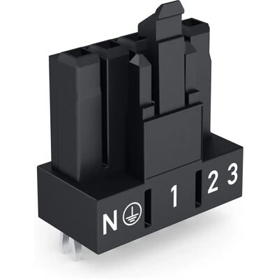 Conector de cableado Wago 890-805 - Enchufe PCB - 5 polos - Negro Conector de cableado Wago 890-805 - Enchufe PCB - 5 polos - Negro
