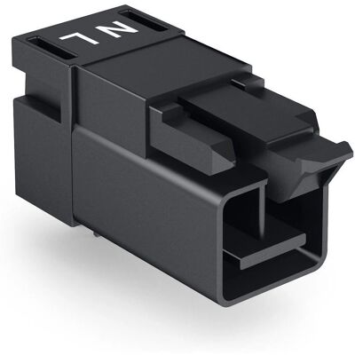 Conector eléctrico Wago 890-812/011-000 - 2 polos, 16A, Negro Conector eléctrico Wago 890-812/011-000 - 2 polos, 16A, Negro