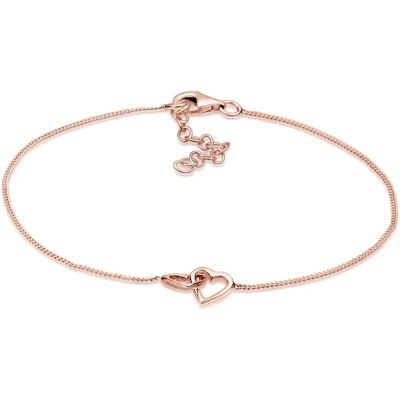 Elli Roségold Sterling Silber Herz Charm Uhr - Uhr und Schmuck Elli Roségold Sterling Silber Herz Charm Uhr - Uhr und Schmuck