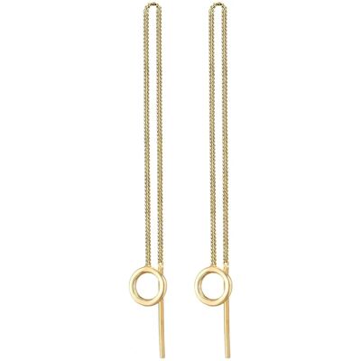 ELLI Argent Sterling Boucles d'Oreilles Cercle Doré - Boucles d'oreilles - Publicité ELLI Argent Sterling Boucles d'Oreilles Cercle Doré - Boucles d'oreilles - Publicité