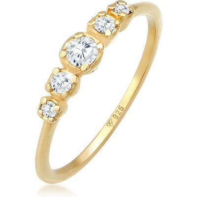 Elli Sterlingsilber Zirkonia Verlobungsring - 54mm Elli Sterlingsilber Zirkonia Verlobungsring - 54mm