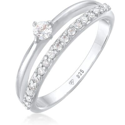 ELLI Zirkonia Solitaire Sølvring ELLI Zirkonia Solitaire Sølvring
